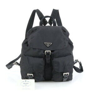Prada Tessuto triangle logo backpack bag card
